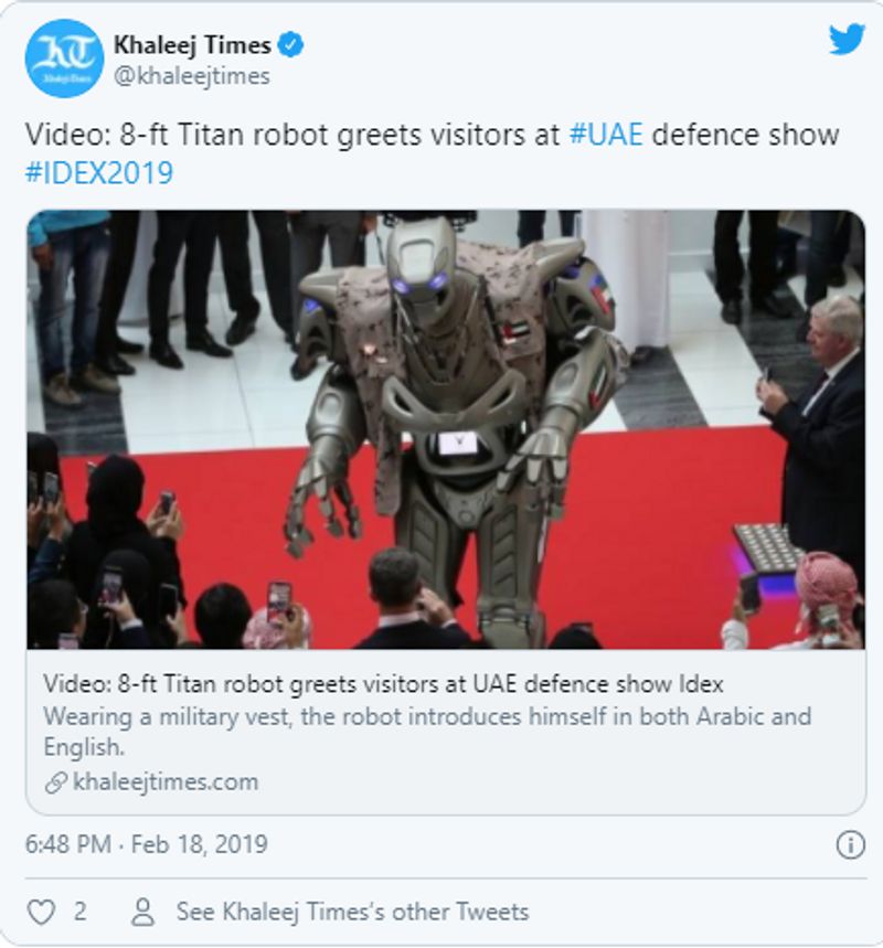 bahrain kings robot bodyguard fake claim viral old video from uae defence robot titan shared kpt