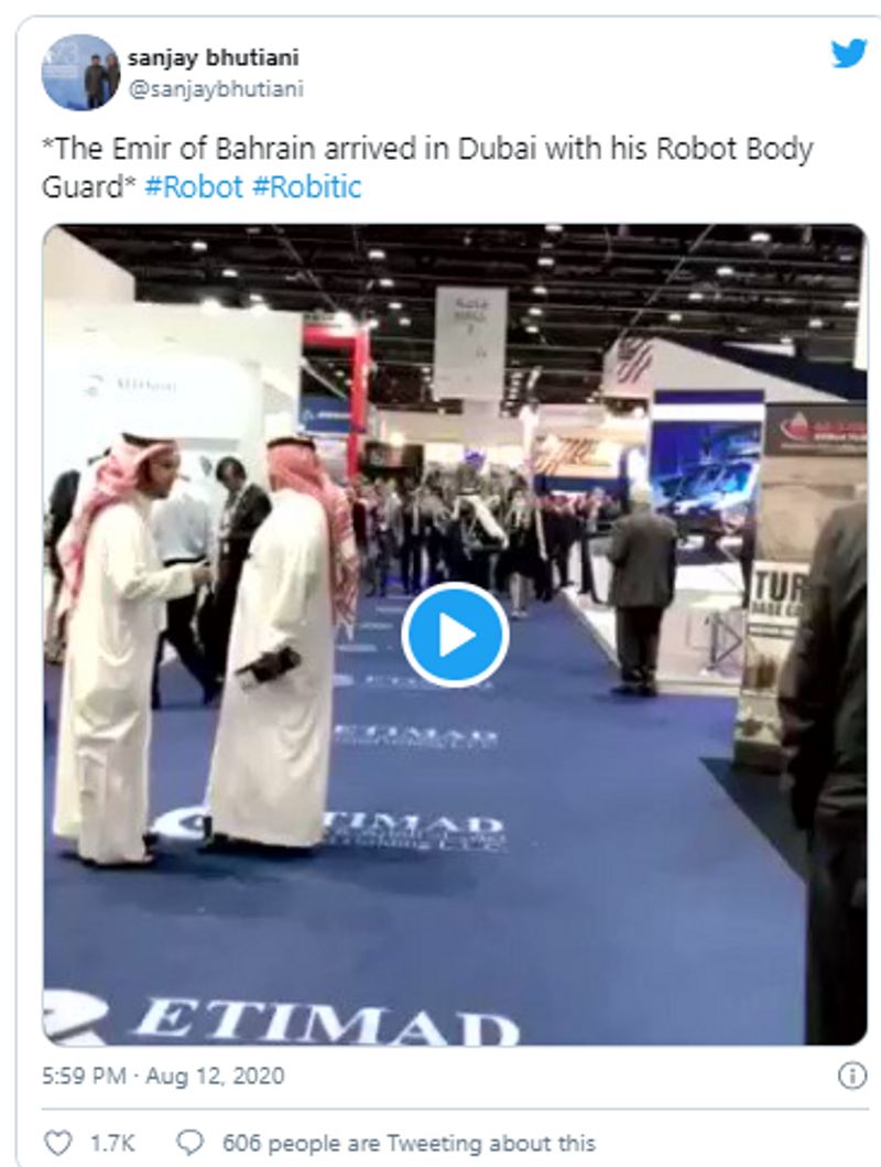 bahrain kings robot bodyguard fake claim viral old video from uae defence robot titan shared kpt