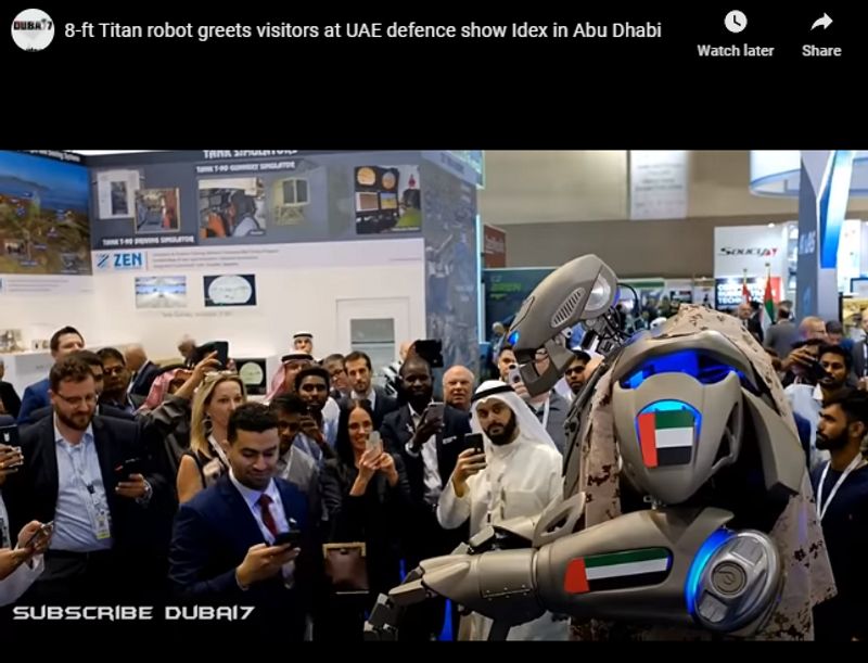 bahrain kings robot bodyguard fake claim viral old video from uae defence robot titan shared kpt
