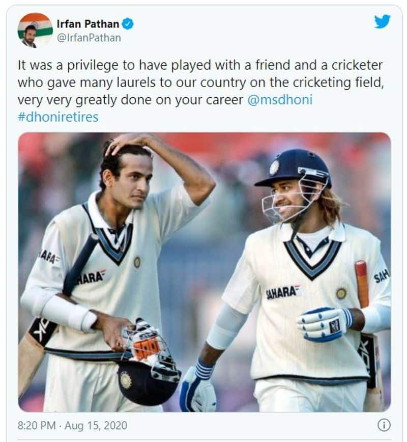 Irfan Pathan on Dhoni