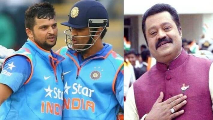 Suresh Gopi wishes Dhoni and Raina Suresh Gopi wishes Dhoni and Raina
