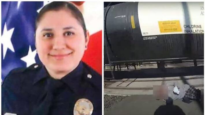 California policewoman saves man in wheelchair from train after he gets stuck on tracks California policewoman saves man in wheelchair from train after he gets stuck on tracks