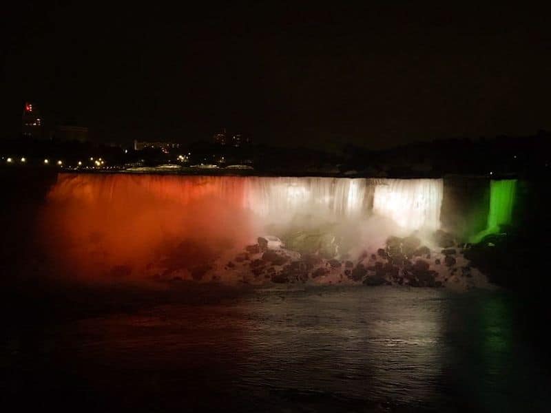 To mark the 74th Indian Independence Day celebrations this year, the Indian Tricolour was hoisted at the iconic Niagara Falls in Canada for the first time ever on August 15.