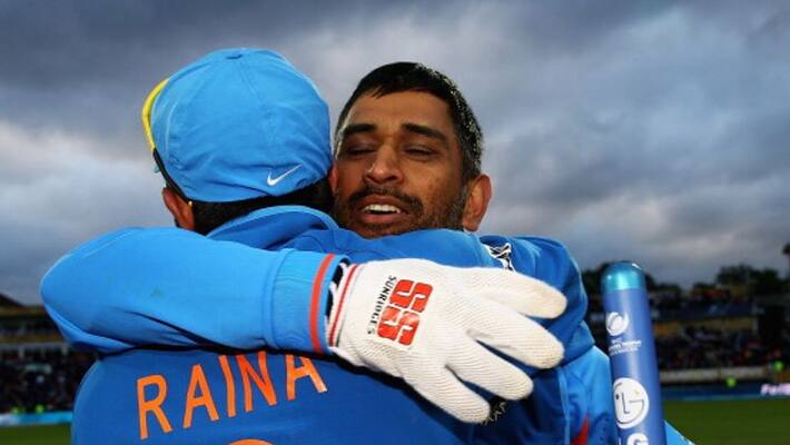MS Dhoni and Suresh Raina hugged and cried after retirement MS Dhoni and Suresh Raina hugged and cried after retirement