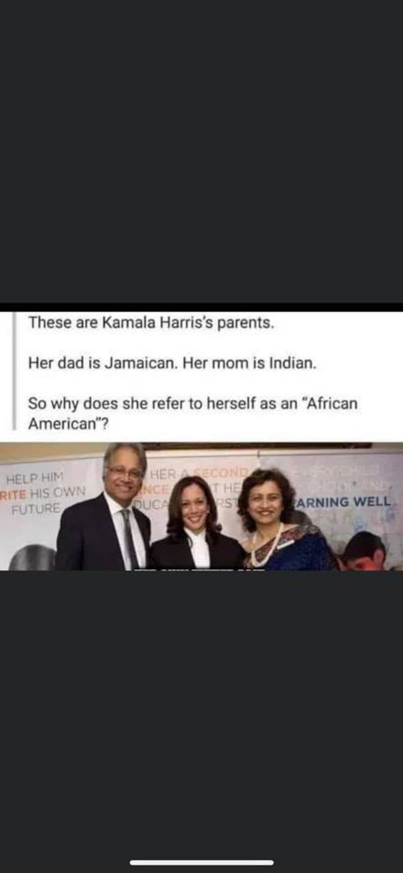 kamala harris mother father fake picture viral on social media kpt