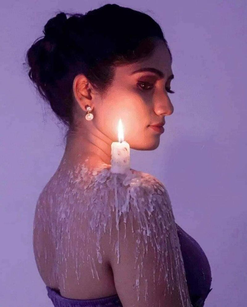 Bigg boss Julie hot wax photo shoot glamour gallery