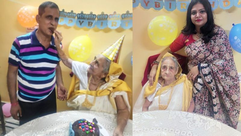 internet star 93 year old lady granny dancing to aankh maarey song viral video in kolkata kpr