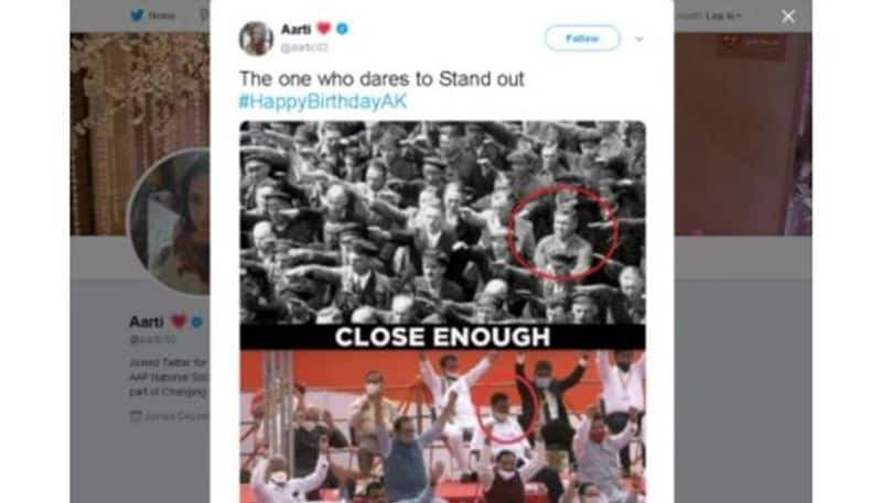 Arvind Kejriwal disrespecting Vande Mataram: AAP member draws parallel with Nazi salute-cdr