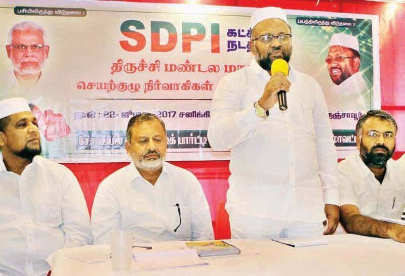 The Ammk Party-led coalition will be the opposition to the BJP.  SDPI Nellai Mubarak
