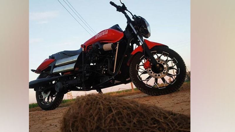 Innovative ideas, Modified super bike made from the engine of maruti car via desi indian jugaad science kpa