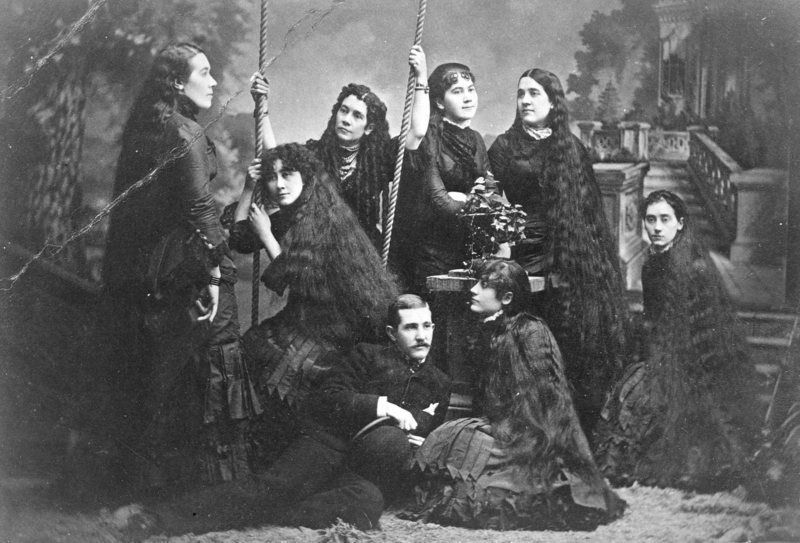 life of seven Seven Sutherland Sisters photos
