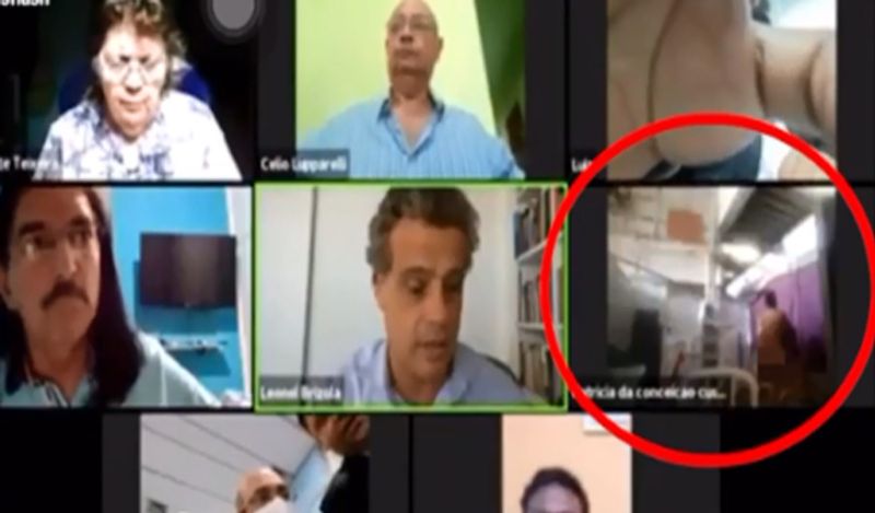 The identity of the participant who was caught having sex in the Zoom meeting is unknown.