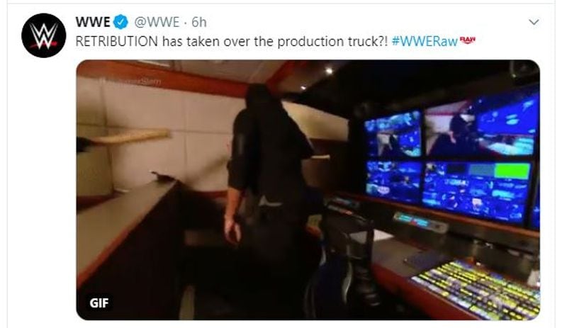 RETRIBUTION crashed the WWE TV production truck