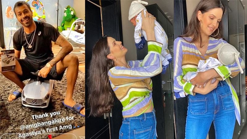 ipl 2020 hardik pandya shares son cute picture abu dhabi miss my two angels apc
