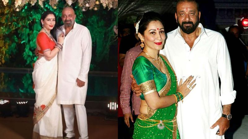 Sanjay Dutt and Maanayata Dutt celebrate Ganesh Chaturthi at home ADB