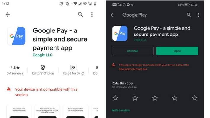 google payapp disappears from google play store for some indian users google payapp disappears from google play store for some indian users