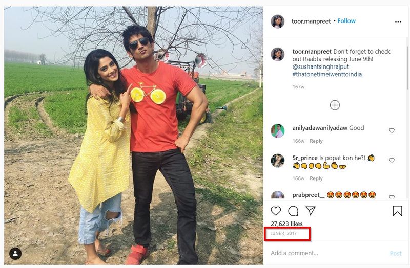 sushant singh rajput dancing with his choreographer manpreet toor media misreports saying her niece kpt