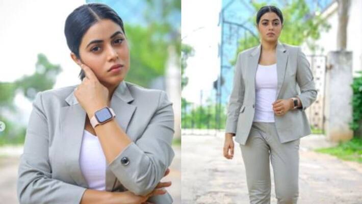 Actress shamna kasim shared her new executive bold look photoshoot Actress shamna kasim shared her new executive bold look photoshoot