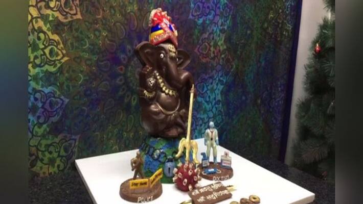 Ganesh Chaturthi: A lady from Indore made chocolate eco-friendly ganesha kpa Ganesh Chaturthi: A lady from Indore made chocolate eco-friendly ganesha kpa
