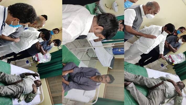 minister jagadish Reddy enters srisailam power station on ambulance minister jagadish Reddy enters srisailam power station on ambulance