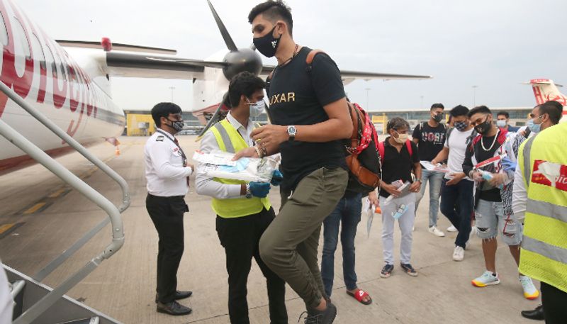 IPL 2020 Delhi Capitals leave for UAE see pictures apc