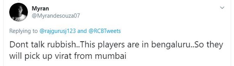ipl 2020 virat kohli not in rcb dubai flight fans clash twitter compare ms dhoni apc