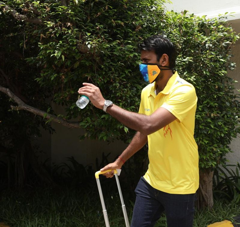 dhoni led csk team departed from chennai to uae for ipl 2020
