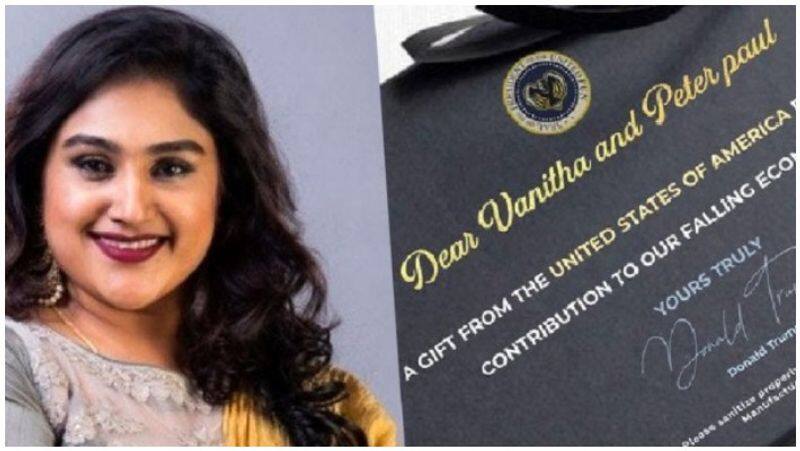 US President Trump who left actress Vanitha and made China ugly ... fame spreading after building Peter paul