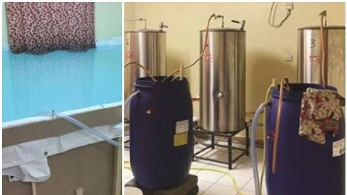 raid on illegal liquor factory functioned in an apartment in kuwait raid on illegal liquor factory functioned in an apartment in kuwait