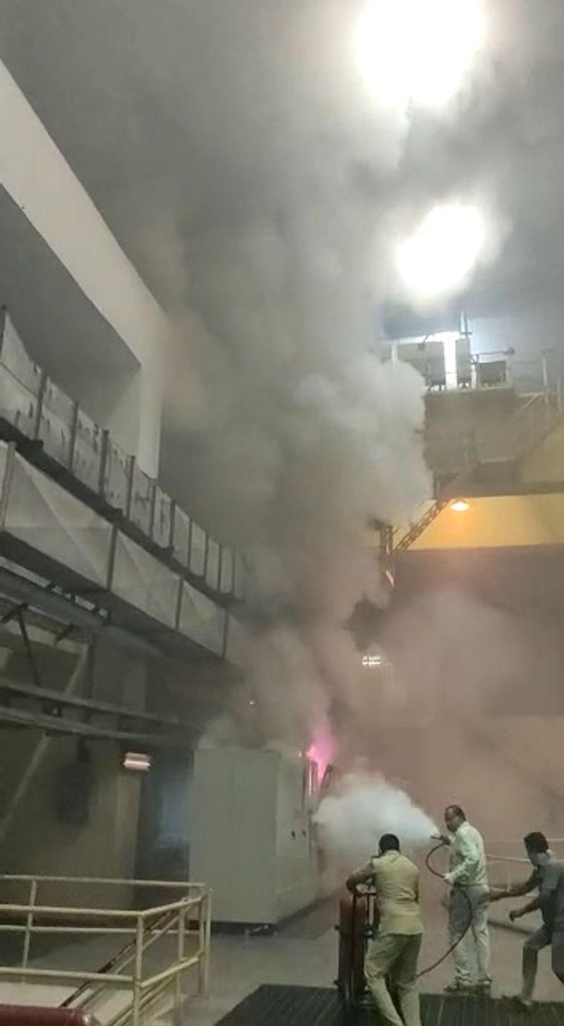 fire accident in srisailam hydroelectric power plant in telangana