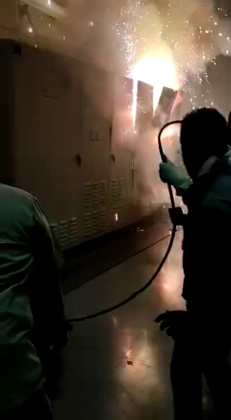 fire accident in srisailam hydroelectric power plant in telangana
