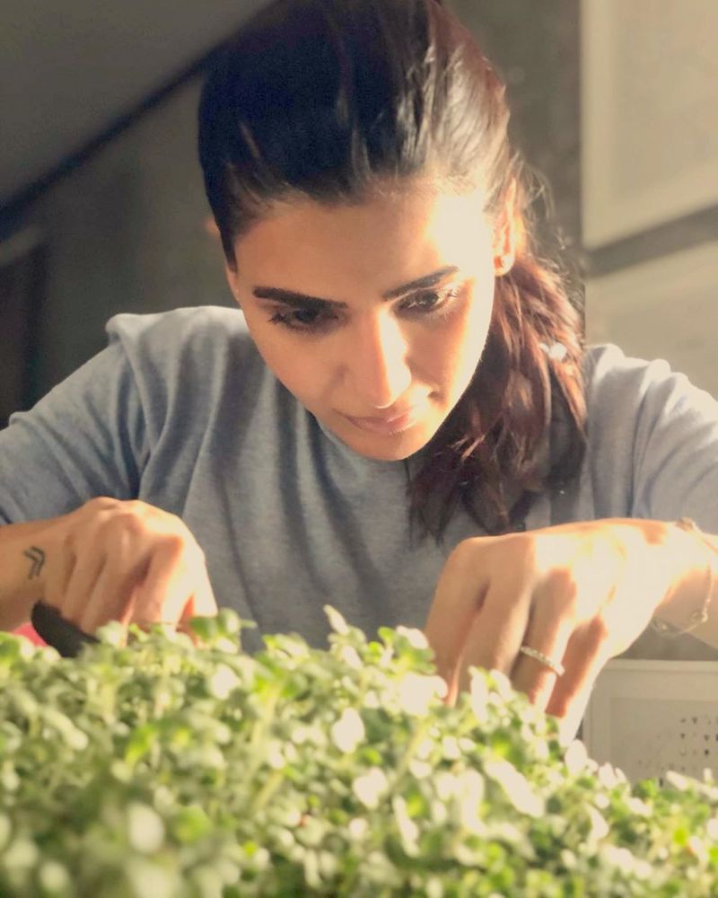 Samantha Lock down Work in Home photos going viral