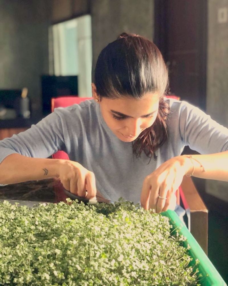 Samantha Lock down Work in Home photos going viral