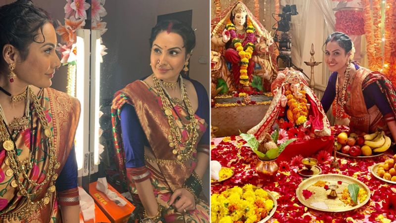 ganesh chaturthi 2020 kamya Panjabi Brings Ganpati Bappa At her home And celebrated See pictures KPY