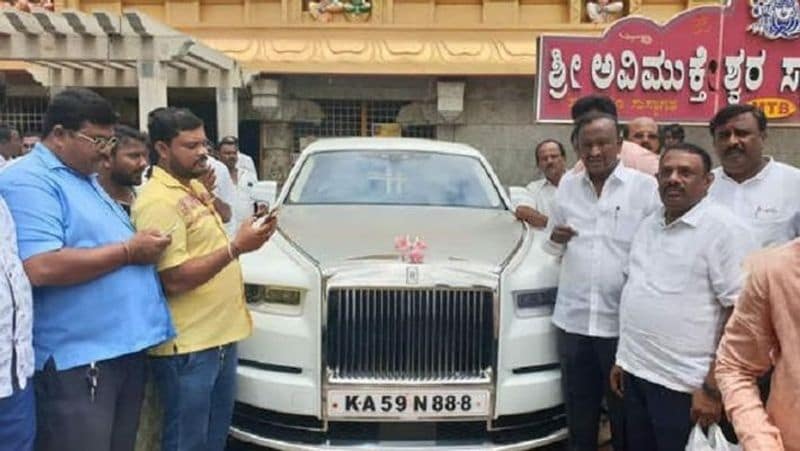 BJP MLC mtb nagaraj purchased expensive ferrari Car