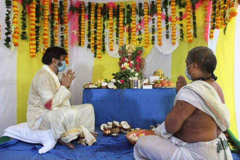 Nadamuri Balakrishna Vinayaka Chavithi Celebrations at Basavatarakam Cancer Hospital