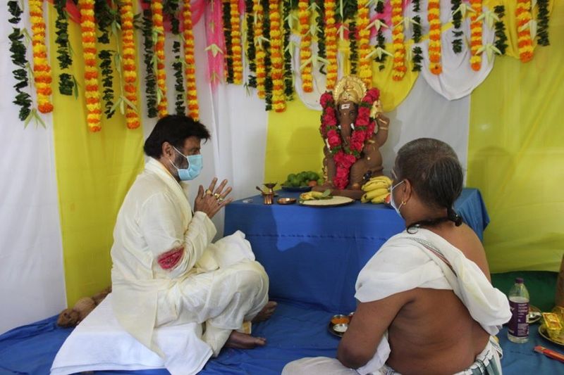 Nadamuri Balakrishna Vinayaka Chavithi Celebrations at Basavatarakam Cancer Hospital