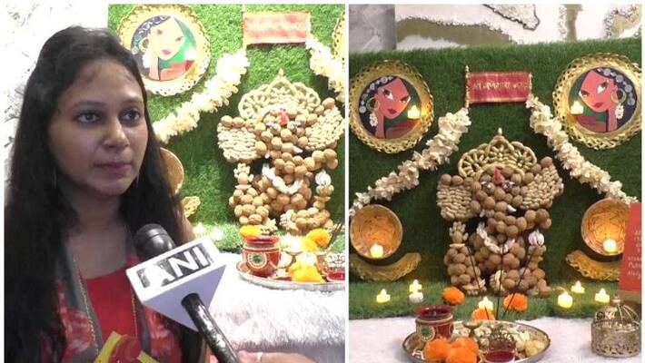 ganesha idol with dry fruits ganesha idol with dry fruits