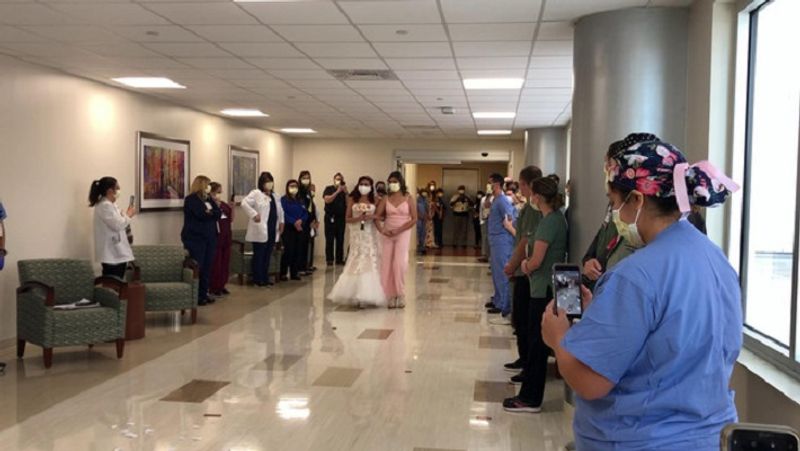 COVID19 postive Groom was on ventilator support hospital arranged his wedding this his fiancee