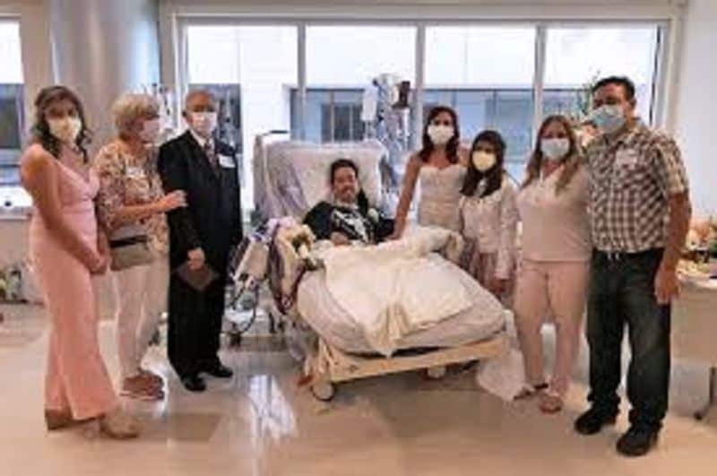 COVID19 postive Groom was on ventilator support hospital arranged his wedding this his fiancee