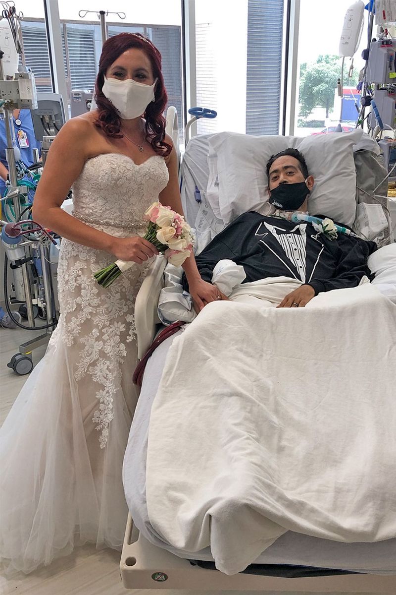 COVID19 postive Groom was on ventilator support hospital arranged his wedding this his fiancee