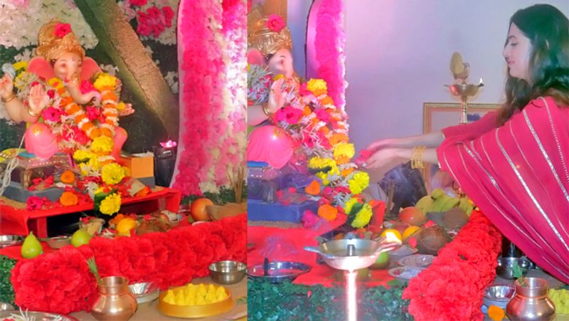 Gulshan Kumar Daughter in Law Divya Khosla Ganpati Bappa 2020 KPG