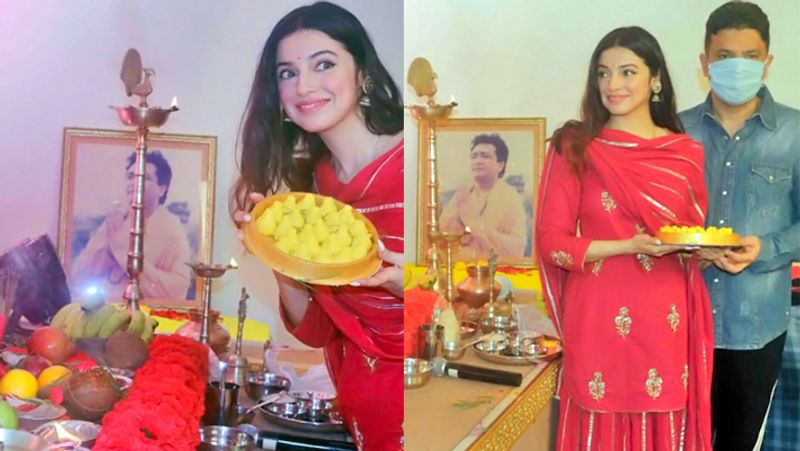 Gulshan Kumar Daughter in Law Divya Khosla Ganpati Bappa 2020 KPG
