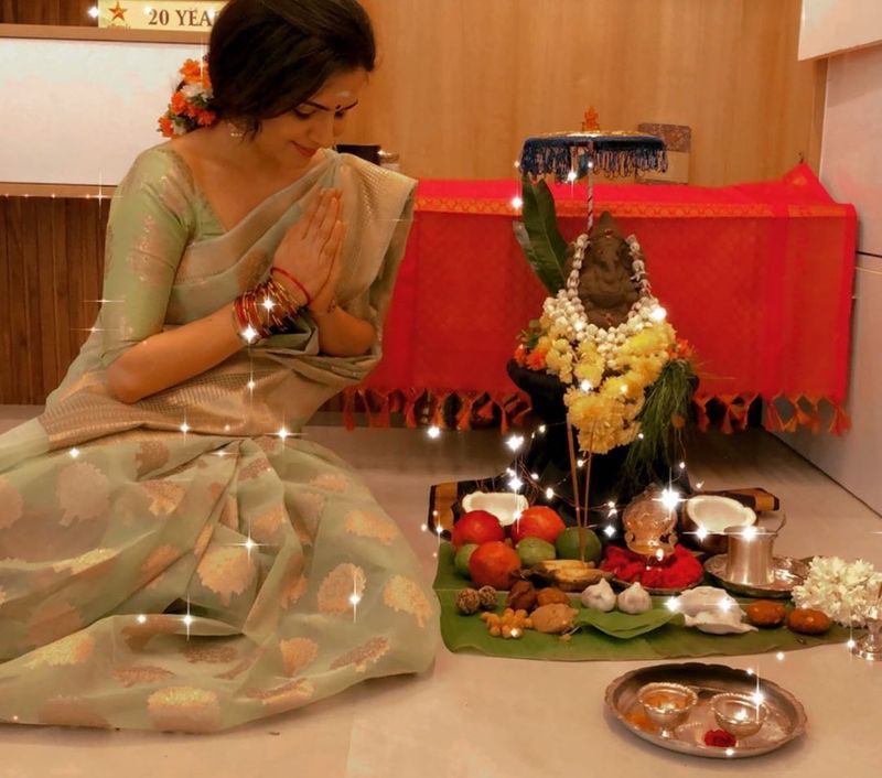 Celebrities Vinayagar Chaturthi Celebration Photo Collection