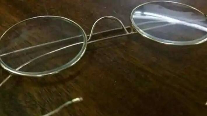 Gandhis pair of gold-plated spectacles left in a letterbo Gandhis pair of gold-plated spectacles left in a letterbo