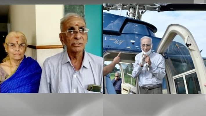 Parents must attend grandsons wedding Son rented a helicopter to Bangalore Parents must attend grandsons wedding Son rented a helicopter to Bangalore