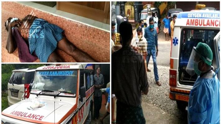 Cruelty of private ambulance driver to patient in Idukki Cruelty of private ambulance driver to patient in Idukki