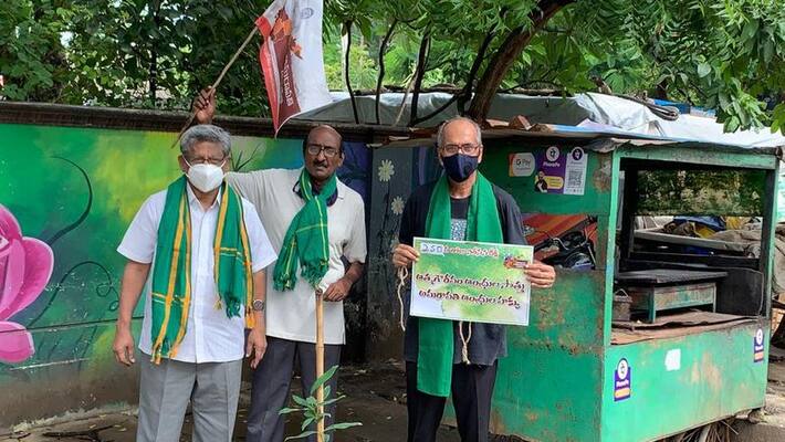 Amavarathi movement enters 250th day: variety protest Amavarathi movement enters 250th day: variety protest