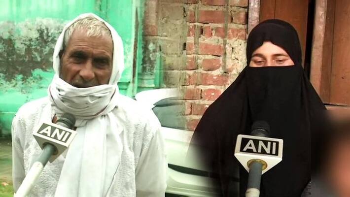 reaction of Wife of alleged ISIS operative held in Delhi reaction of Wife of alleged ISIS operative held in Delhi