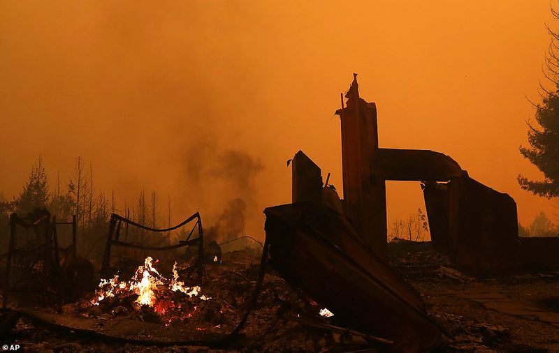 In Los Angeles 314000 acres of forest were destroyed by the fire